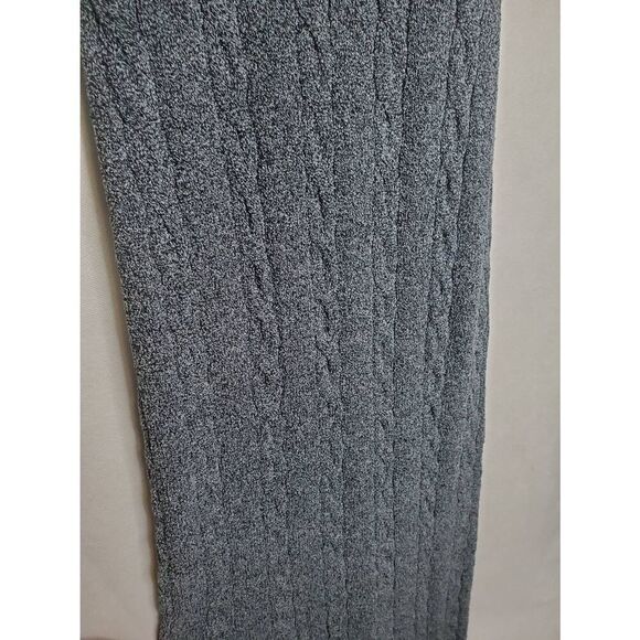 Rumored Lakeville Cable Knit Scoop Neck Racerback Maxi Dress in Smoke Heather - Picture 4 of 9